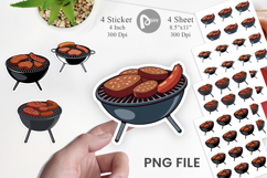 BBQ Grill Sticker Product Image 1