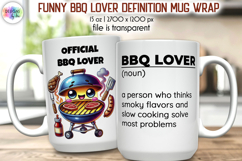 Funny BBQ Lover Definition Mug Wrap PNG, Food Lover Mug Wrap Product Image 1