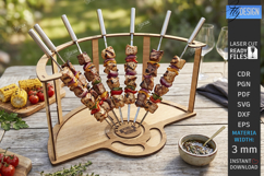 Wooden BBQ Serving Trays Laser Cut Bundle | Serving Tray SVG Product Image 3