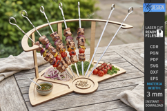 Wooden BBQ Serving Trays Laser Cut Bundle | Serving Tray SVG Product Image 4