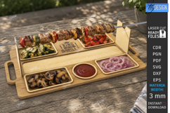 Wooden BBQ Serving Trays Laser Cut Bundle | Serving Tray SVG Product Image 7