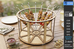 Wooden BBQ Serving Tray Laser Cut | Serving Tray | Outdoor Product Image 1