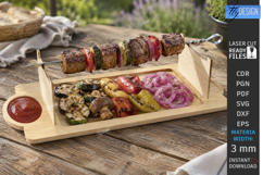 Wooden BBQ Serving Trays Laser Cut Bundle | Serving Tray SVG Product Image 11
