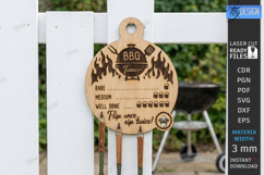 Wall BBQ Timer Signs with Utensil Holders Laser Cut | CNC Product Image 1