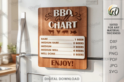 3D BBQ timer magnets Bundle Laser Cut. Kitchen SVG Product Image 14