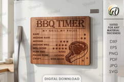 3D BBQ timer magnets Bundle Laser Cut. Kitchen SVG Product Image 10