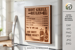 3D BBQ timer magnets Bundle Laser Cut. Kitchen SVG Product Image 13