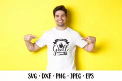 Born to grill SVG. Funny BBQ quote. Grilling saying Product Image 2