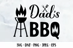 Dad’s BBQ SVG. Grill quote. Funny barbeque shirt design Product Image 1