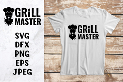 Grill master SVG. Funny grilling quote. BBQ shirt design Product Image 1