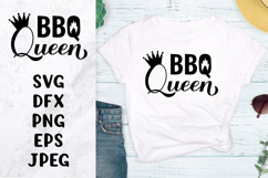 BBQ Queen SVG. Funny Grilling quote shirt design Product Image 1
