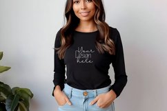 Bella Canvas 3501 Long Sleeve Mockups, White Long sleeve Product Image 1