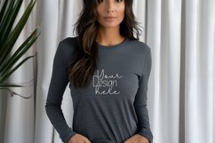 Bella Canvas 3501 Long Sleeve Mockups, White Long sleeve Product Image 1