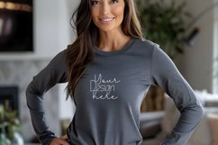 Bella Canvas 3501 Long Sleeve Mockups, White Long sleeve Product Image 1
