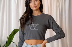 Bella Canvas 3501 Long Sleeve Mockups, White Long sleeve Product Image 1