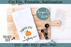 Pumpkin Spice & Everything Nice SVG, png, eps, jpeg, DXF Product Image 6