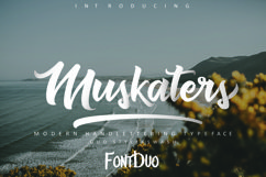 Web Font Muskaters. duo style font bonus Product Image 1