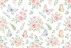 Watercolor seamless repeat pattern Mother's Day Product Image 1