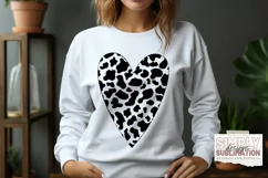 Cow Spots Heart Design | Valentine Sublimation | Png Product Image 3
