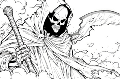 Ghost Sketch Background Wallpaper Product Image 1
