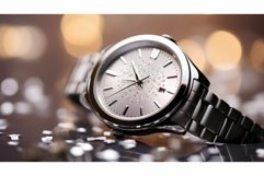 watch shiny metallic silver Product Image 1