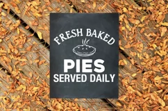 Fresh Baked Pies Served Daily Wall Print Farmhouse sign SVG Product Image 2