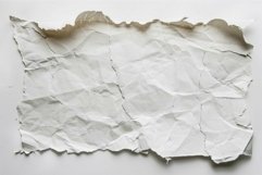 White sheet of paper is full of creases and folds Product Image 1