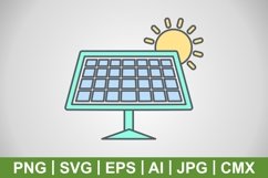Vector Solar Panel Icon Product Image 1