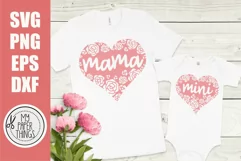 Mommy and me svg Bundle | Mama and mini svg Bundle - Free Design of The Week Product Image 11