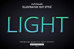Gradient Light Illustrator Text Style Effect Product Image 1
