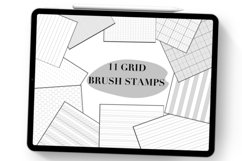 Procreate Grid Brush Stamps Product Image 1