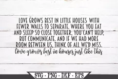 Love Grows Best In Little Houses Like This SVG Product Image 2