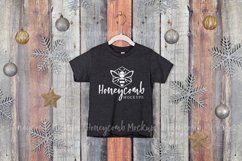 Christmas Toddler T-Shirt Mockup, Heather Dark Grey 3001T Product Image 1