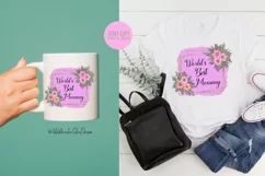Mothers Day Sublimation design. World Best Mommy PNG Product Image 2