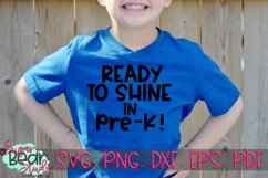 Ready to Shine in Pre-K - A School SVG Product Image 1