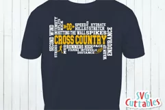 Cross Country SVG | Cross Country Word Art | Shirt Design Product Image 2