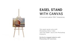 Easel Stand with Canvas Product Image 1