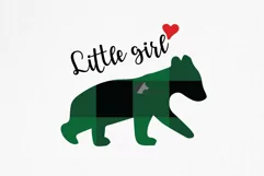 Bear family clipart. Plaid mama bear and family match shirt Product Image 11