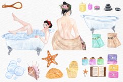 Watercolor SPA clipart Product Image 2