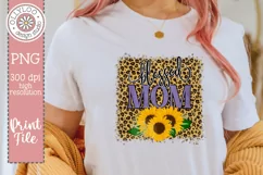 Blessed Mom | Sunflower Leopard Sublimation Product Image 1