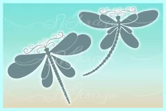 Dragonfly Mandala Zentangle Bundle Svg Dxf Eps Png Pdf Files - Free Design of The Week Product Image 4