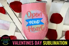 Open Your Heart Valentine Sublimation I Romantic Sublimation Product Image 3