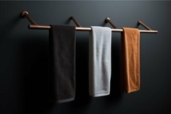 Functional Towel rack. Generate Ai Product Image 1