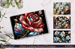 Cottage Garden Floral Cutting Boards PNG | Rose Product Image 1