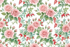 Watercolor Seamless Floral Pattern Mother's Day Product Image 1