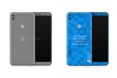 Asus Zenfone Max Pro M1 Vinyl Skin Design Mockup 2018 Product Image 1