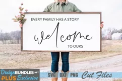 Every Family Has a Story SVG, Farmhouse SVG Product Image 1
