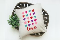 Love with Hearts SVG File - Valentine SVG File Product Image 4