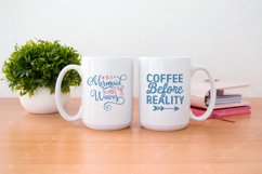 Mug Mockup 15 Oz White Coffee Pink Planners Small Plant Product Image 2