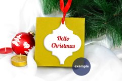 Arabesque Ornament Christmas Mockup, Sublimation Ornament Product Image 4